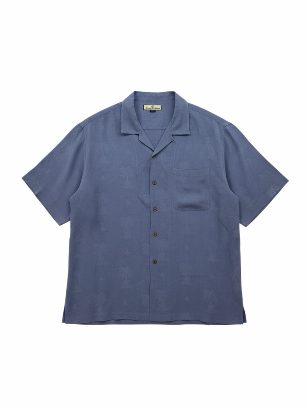 Tommy Bahama Palm Fresco Grove IslandZone Short-Sleeve Silk Camp Shirt - Slate